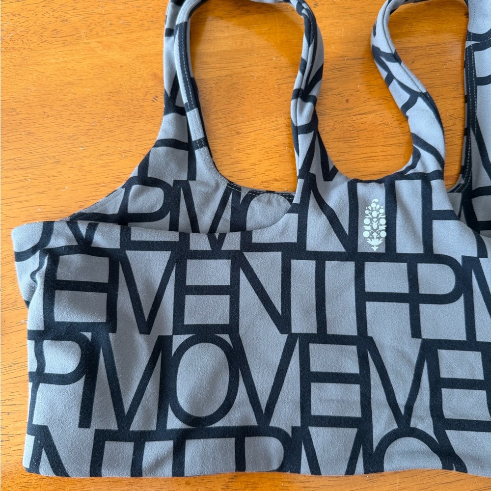 FP Movement by Free People Black and Gray Sports Bra